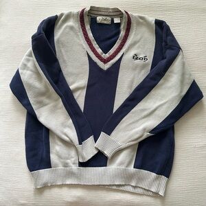 Men’s Vintage Izod Striped Knit Sweater XL